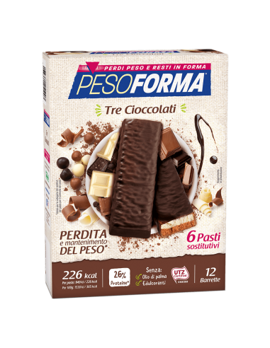 Barrette  Tre Cioccolati 6Pasti